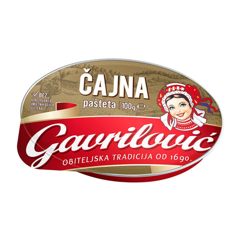 Gavrilović - Čajna pašteta (Pastete mit Schweineleber) - Karton 16 × 100 g