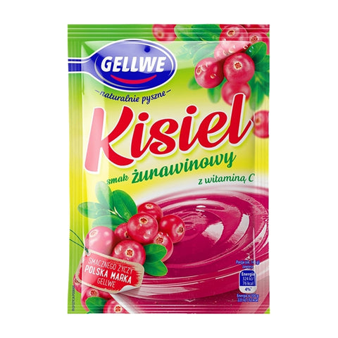 Gellwe - Kisiel (Dessert mit Preiselbeergeschmack) - Karton 20 × 38 g
