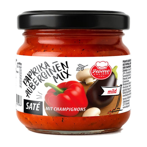 HomeCulinar - Paprika-Auberginen-Mix mit Champignons - Karton 12 × 350 g