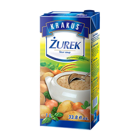 Krakus - Żurek (Roggenmehlsuppe) - Karton 8 × 1 l
