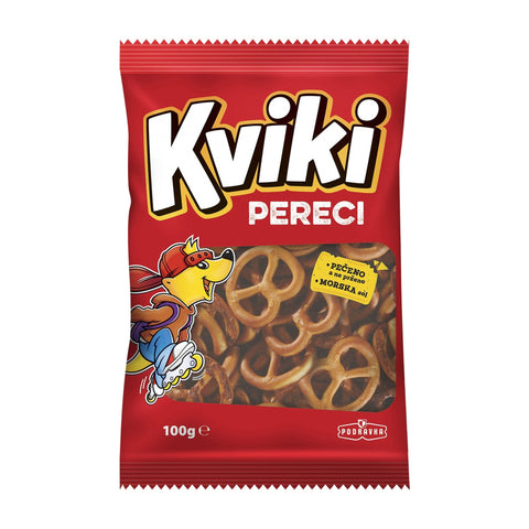 Kviki - Salzbrezeln (Pereci) - 20 × 100 g