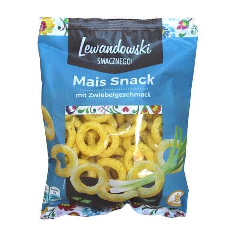 Lewandowski - Maissnack mit grünem Zwiebelgeschmack - Karton 17 × 70 g
