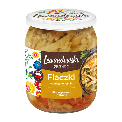 Lewandowski - Flaczki wołowe (Rinderpansen in Brühe) - Karton 8 × 500 g
