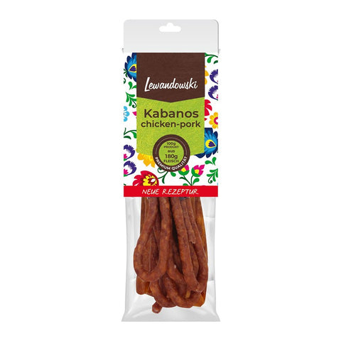 Lewandowski - Kabanos (Rauchwurst Hähnchen-Schwein) - Karton 16 × 100 g