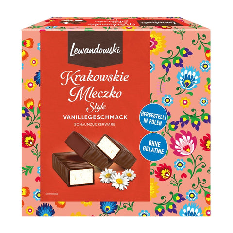 Lewandowski - Krakowskie Mleczko (Schaumzuckerkonfekt mit Vanillegeschmack) - Karton 8 × 400 g