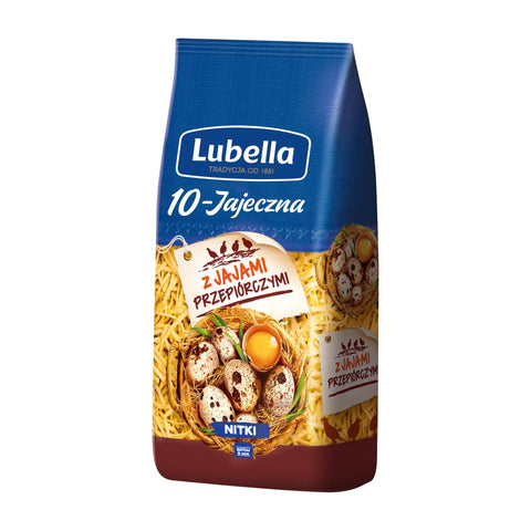 Lubella - 10-Jajeczna (Wachteleier-Nudeln) - Karton 21 × 250 g