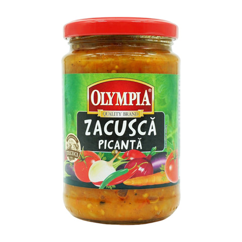 Olympia - Zacuscă de vinete picantă (Pikante Gemüsezubereitung mit Aubergine) - Karton 6 × 300 g