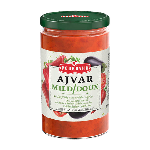 Podravka - Ajvar (Paprikapaste mild) - Karton 12 × 350 g