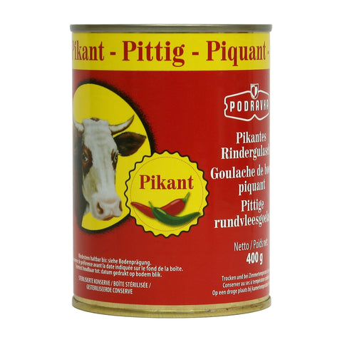Podravka - Pikantes Rindergulasch - Karton 15 × 400 g