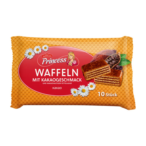 Princess - Waffeln mit Kakaogeschmack - Karton 8 × 250 g
