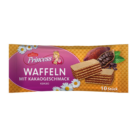 Princess - Waffelschnitten mit Kakaocreme - Karton 14 × 150 g