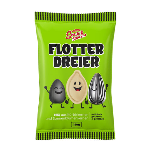 Smack - Flotter Dreier Mix (Kürbis- und Sonnenblumenkerne) - Karton 8 × 180 g