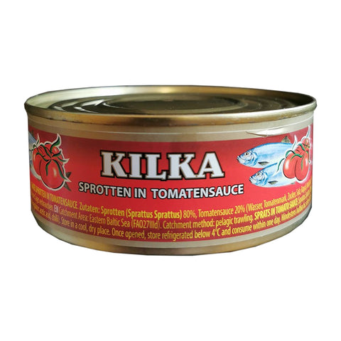 Sojus - Kilka (Sprotten in Tomatensauce) - Karton 24 × 240 g