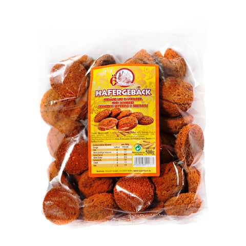 Sojus - Hafergebäck mit Rosinen - Karton 12 × 500 g