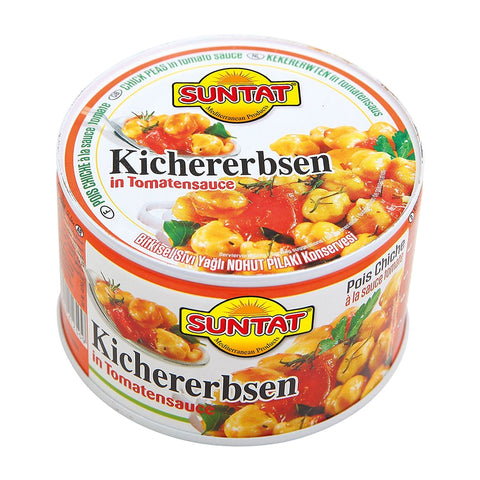 SUNTAT - Kichererbsen in Tomatensoße - 12 × 400 g