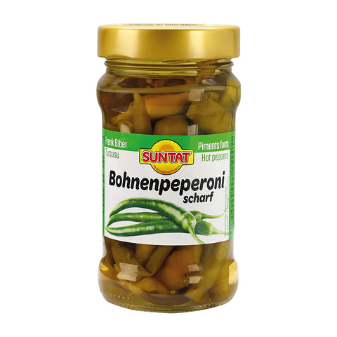 Suntat - Bohnenpeperoni scharf - Karton 12 × 270 g