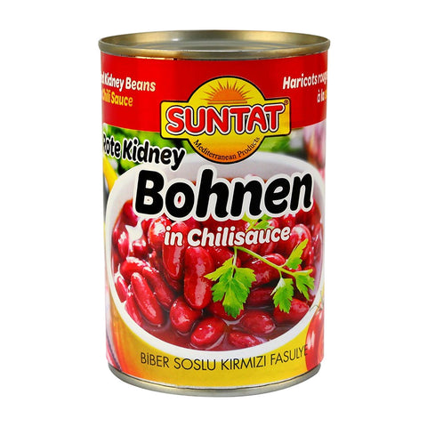 Suntat - Kidneybohnen in Chilisauce - Karton 12 × 400 g