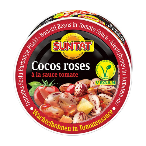 Suntat - Wachtelbohnen in Tomatensoße - Karton 12 × 280 g