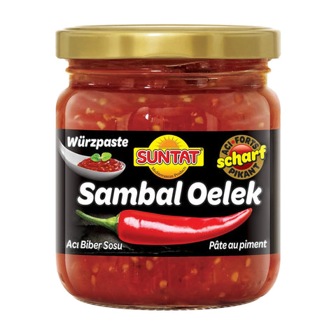 Suntat - Sambal Oelek (Chili-Würzpaste) - Karton 12 × 190 g