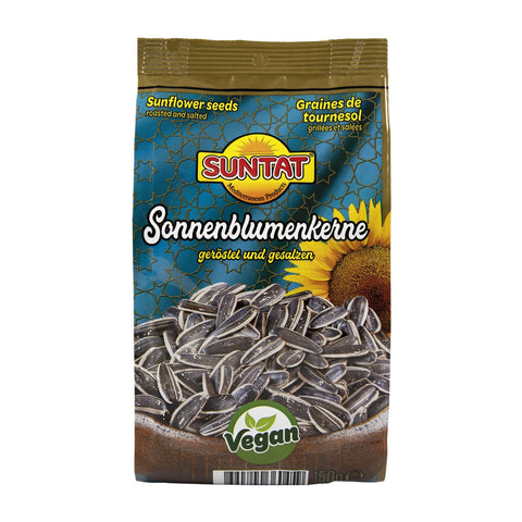 Suntat - Sonnenblumenkerne, geröstet & gesalzen - Karton 16 × 150 g