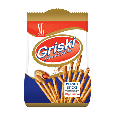 Swisslion - Griski (Salzstäbchen mit Erdnusscreme) - Karton 12 × 250 g