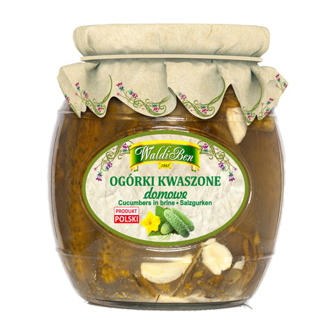 WaldiBen - Ogórki kwaszone domowe (Salzgurken) - Karton 6 × 770 g