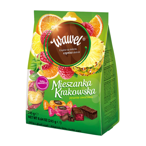 Wawel - Geleebonbons in Schokolade (Mieszanka Krakowska) - 12 × 245 g