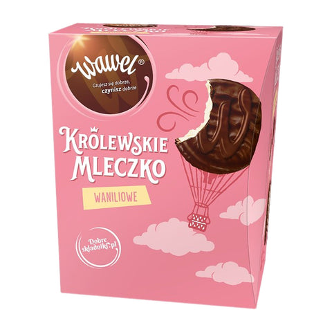 Wawel - Królewskie Mleczko (Schaumzuckerware mit Vanillegeschmack) - Karton 8 × 300 g