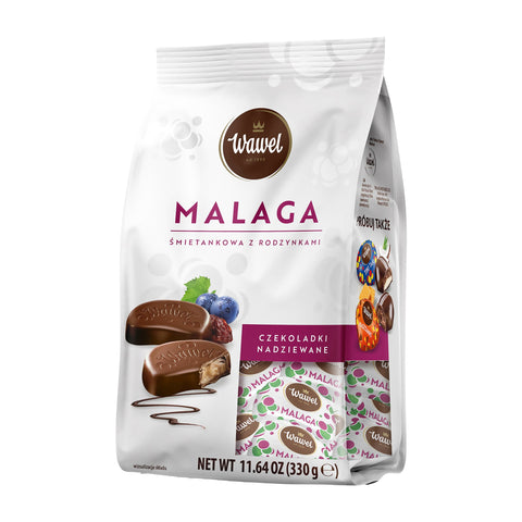 Wawel - Malaga (Schokoladenpralinen mit Rosinen) - Karton 7 × 330 g