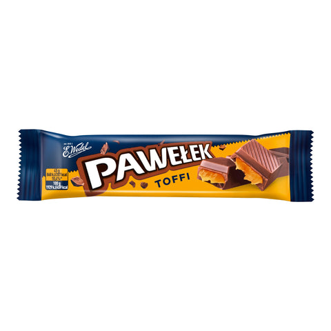 Wedel - Gefüllte Milchschokoladenriegel mit Karamellgeschmack (Pawełek Toffi) - 24 × 45 g