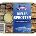 Andre's Fish & Friends espadilhas de Kiel em óleo 100 g – lata, frente