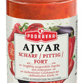 Podravka Ajvar, Paprikapaste scharf 350 g – Glas, Vorderseite
