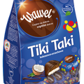 Wawel Tiki Taki, Pralinen mit Erdnuss-Kokos-Füllung 330 g – Packung, Vorderseite